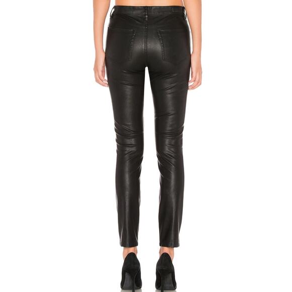 BLANKNYC Faux Leather Pant in Boom Bap Black NWT Size 27 - Picture 3 of 4